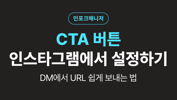 인스타그램 CTA 버튼, DM에서 URL 보내는 법